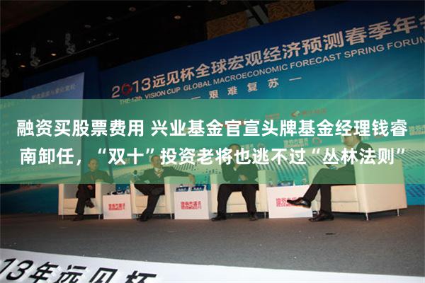 融资买股票费用 兴业基金官宣头牌基金经理钱睿南卸任，“双十”投资老将也逃不过“丛林法则”