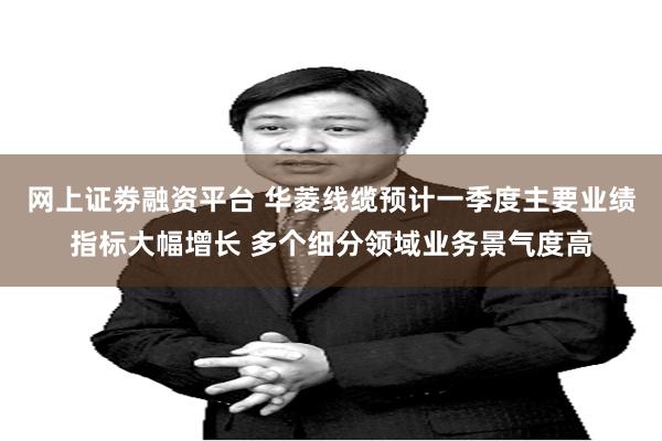 网上证劵融资平台 华菱线缆预计一季度主要业绩指标大幅增长 多个细分领域业务景气度高