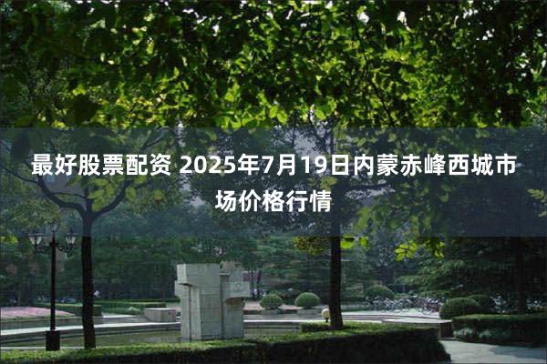 最好股票配资 2025年7月19日内蒙赤峰西城市场价格行情