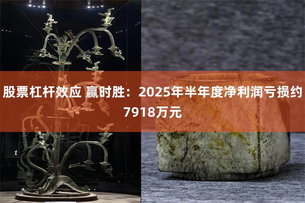 股票杠杆效应 赢时胜：2025年半年度净利润亏损约7918万元