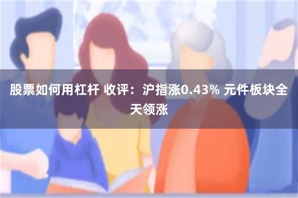 股票如何用杠杆 收评：沪指涨0.43% 元件板块全天领涨