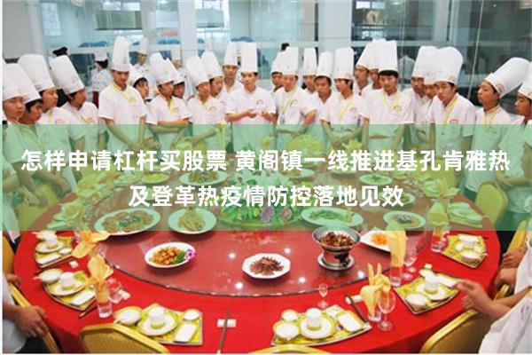 怎样申请杠杆买股票 黄阁镇一线推进基孔肯雅热及登革热疫情防控落地见效