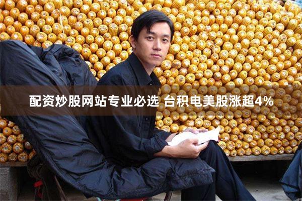 配资炒股网站专业必选 台积电美股涨超4%