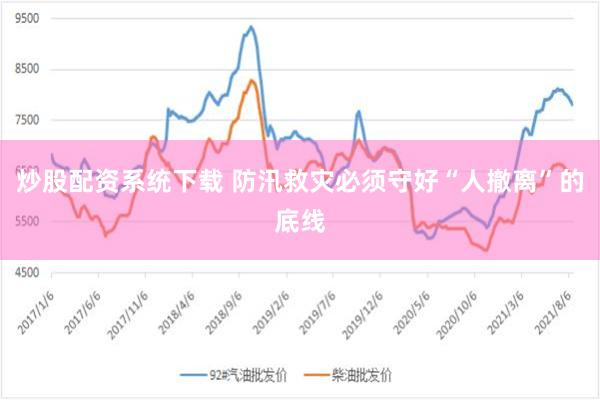 炒股配资系统下载 防汛救灾必须守好“人撤离”的底线