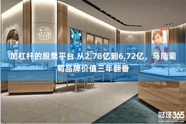 加杠杆的股票平台 从2.78亿到6.72亿，马陆葡萄品牌价值三年翻番