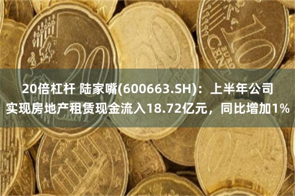 20倍杠杆 陆家嘴(600663.SH)：上半年公司实现房地产租赁现金流入18.72亿元，同比增加1%