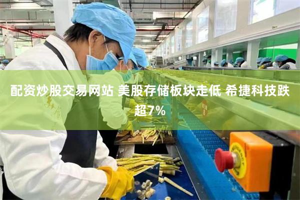 配资炒股交易网站 美股存储板块走低 希捷科技跌超7%