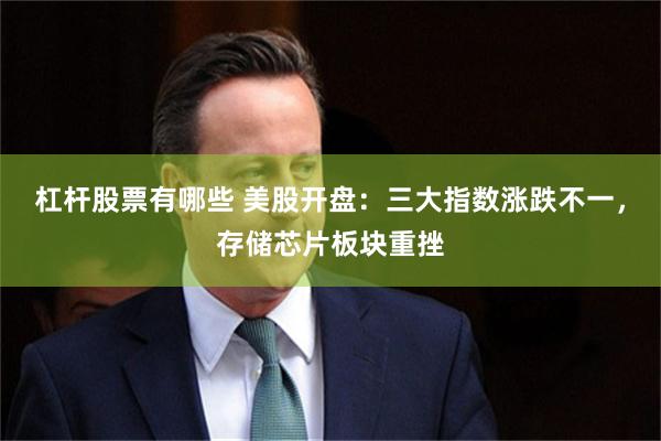 杠杆股票有哪些 美股开盘：三大指数涨跌不一，存储芯片板块重挫
