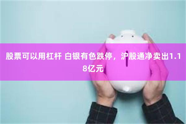 股票可以用杠杆 白银有色跌停,沪股通净卖出1.18亿元