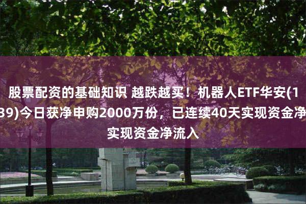股票配资的基础知识 越跌越买！机器人ETF华安(159039)今日获净申购2000万份，已连续40天实现资金净流入