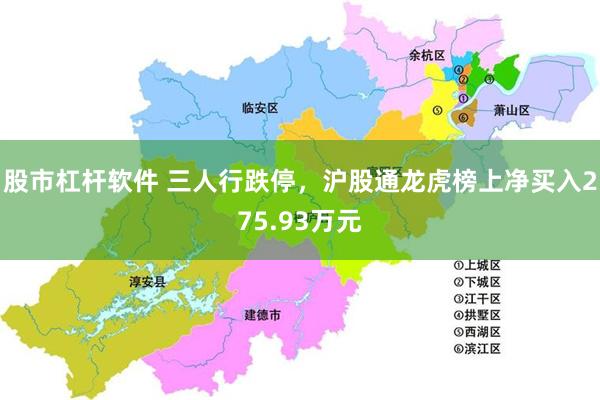 股市杠杆软件 三人行跌停，沪股通龙虎榜上净买入275.93万元