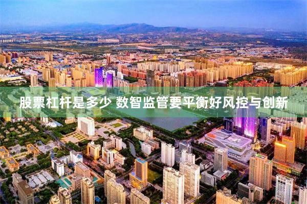 股票杠杆是多少 数智监管要平衡好风控与创新