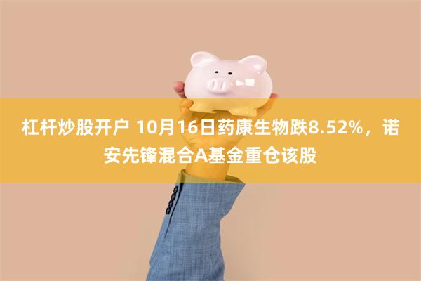 杠杆炒股开户 10月16日药康生物跌8.52%，诺安先锋混合A基金重仓该股